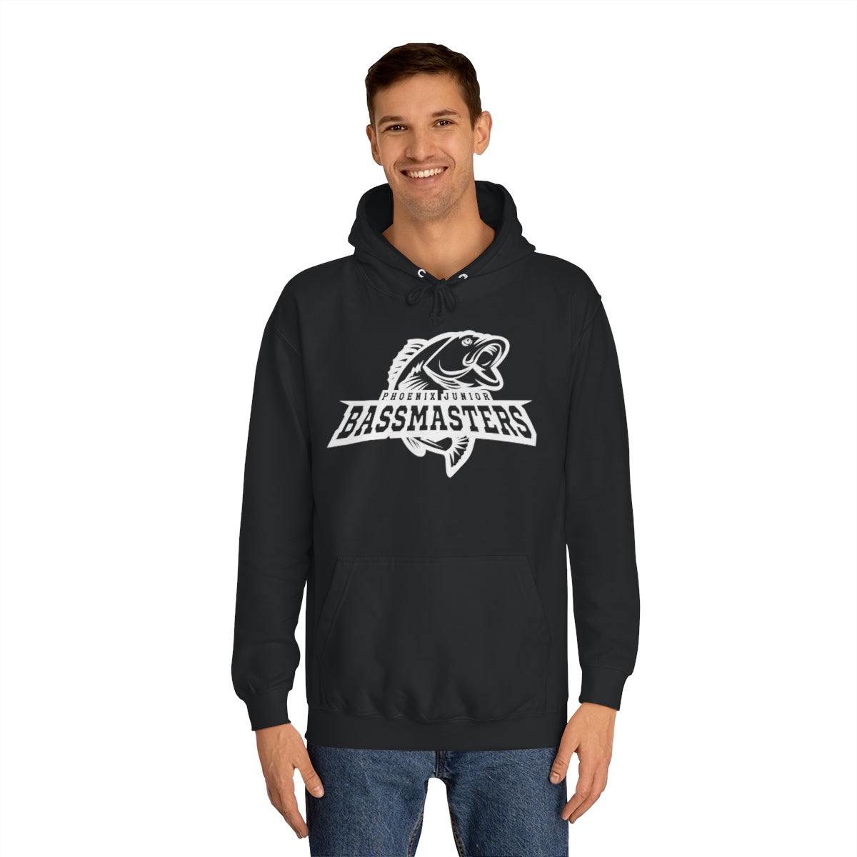 Junior Bassmasters Adult Hoodie - White Logo