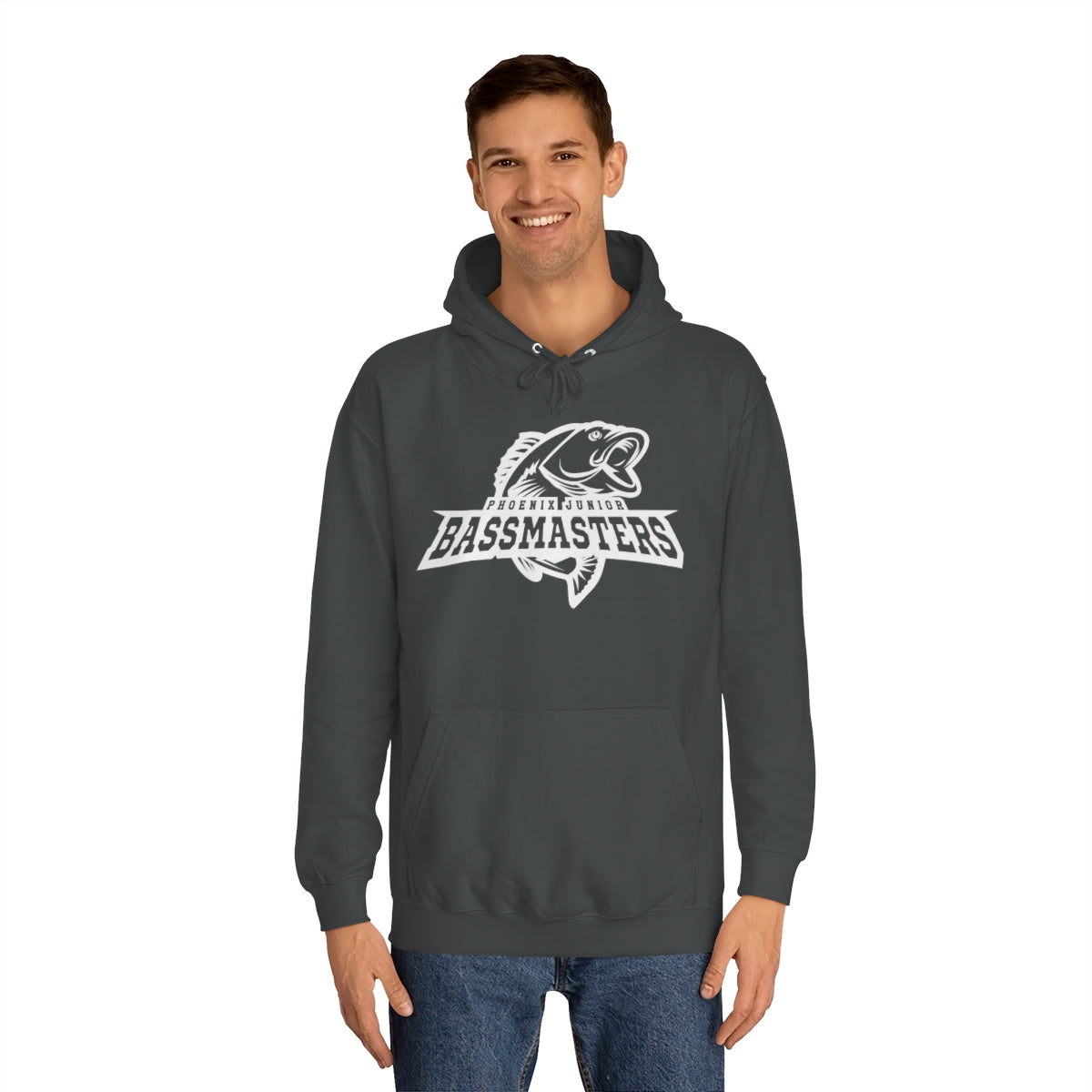 Junior Bassmasters Adult Hoodie - White Logo