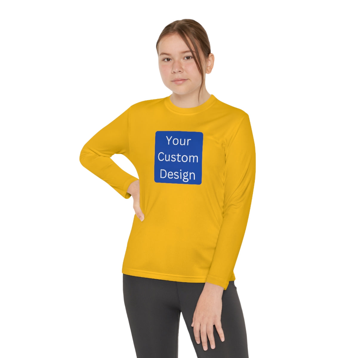 Youth Long Sleeve Competitor Tee (Front Design Only)