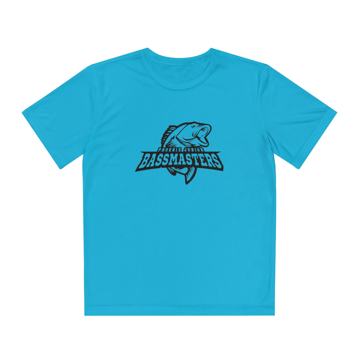 Junior Bassmasters Youth Dry Fit Tee - Black Logo