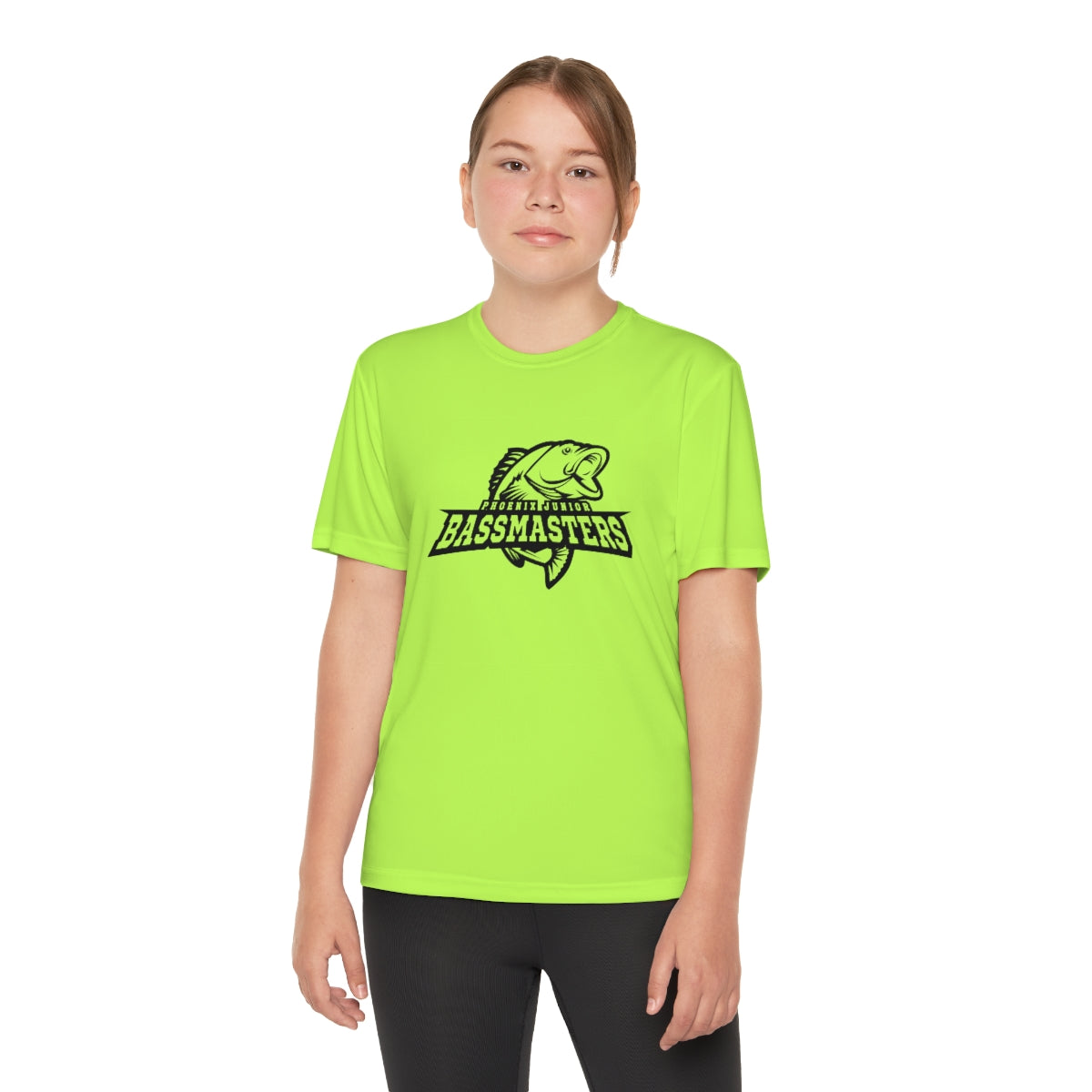 Junior Bassmasters Youth Dry Fit Tee - Black Logo