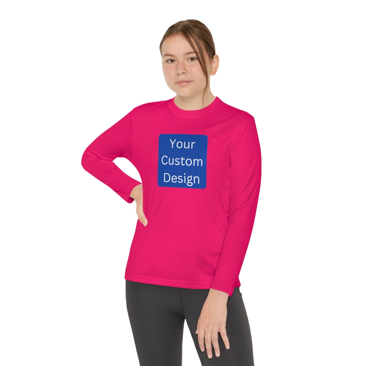 Youth Long Sleeve Competitor Tee (Front and Back Design)