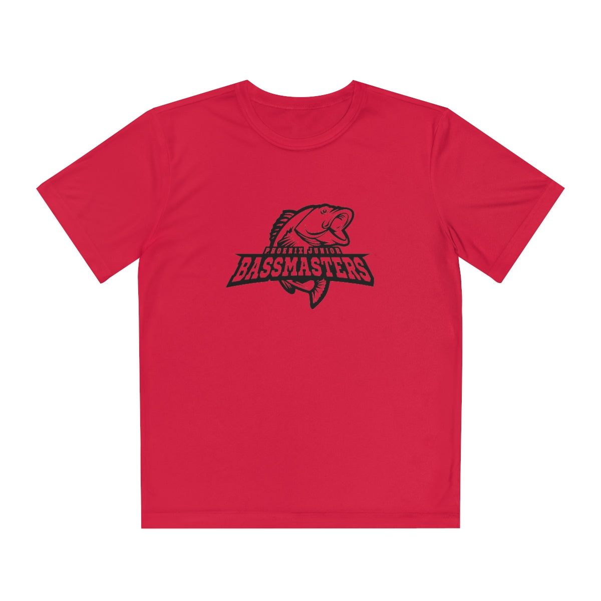 Junior Bassmasters Youth Dry Fit Tee - Black Logo