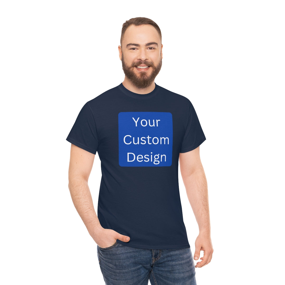 Unisex Heavy Cotton Tee (Front and Back Design)