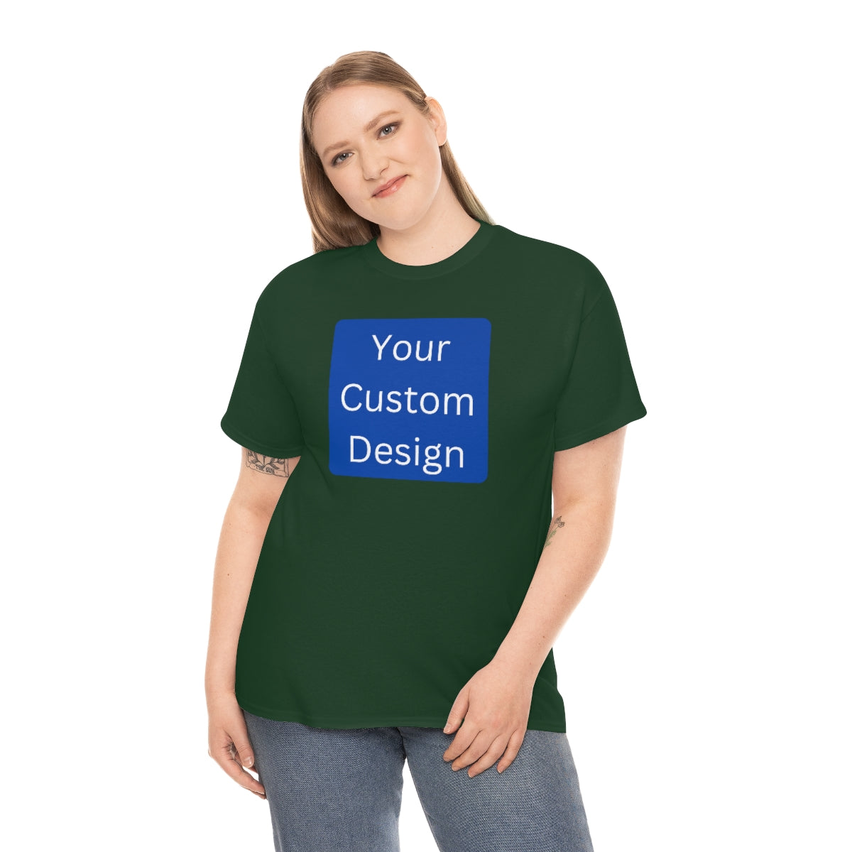 Unisex Heavy Cotton Tee (Front and Back Design)
