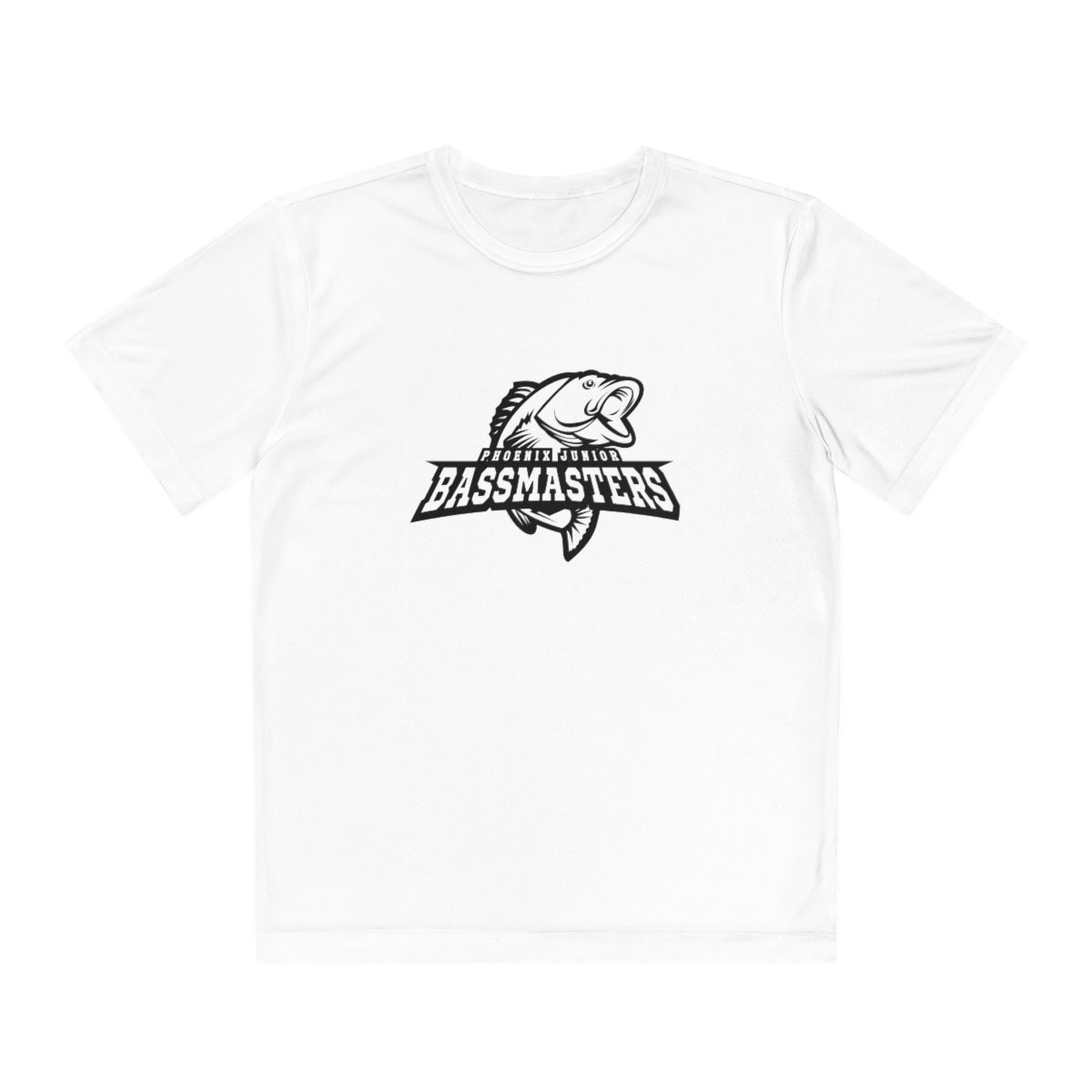 Junior Bassmasters Youth Dry Fit Tee - Black Logo