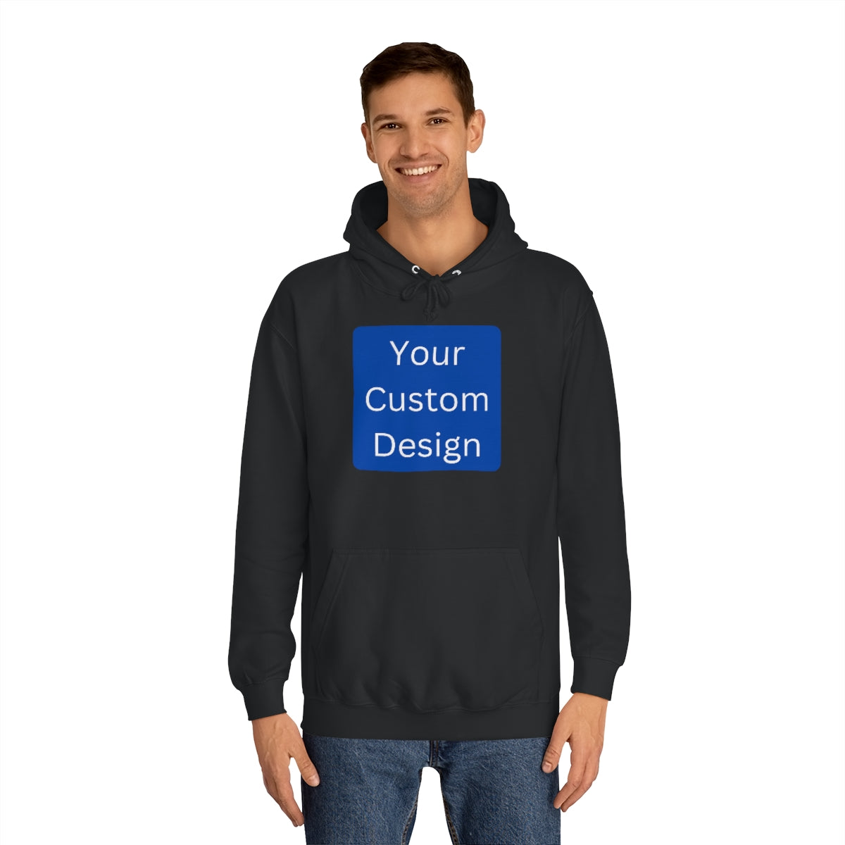 Unisex College Hoodie - Customization (Front & Back Designs)