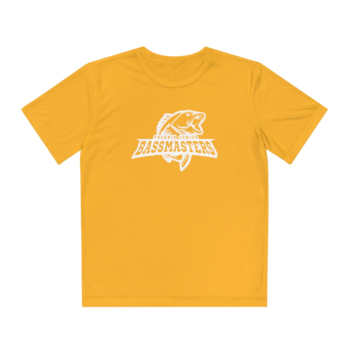 Junior Bassmasters Youth Dry Fit Tee - White Logo