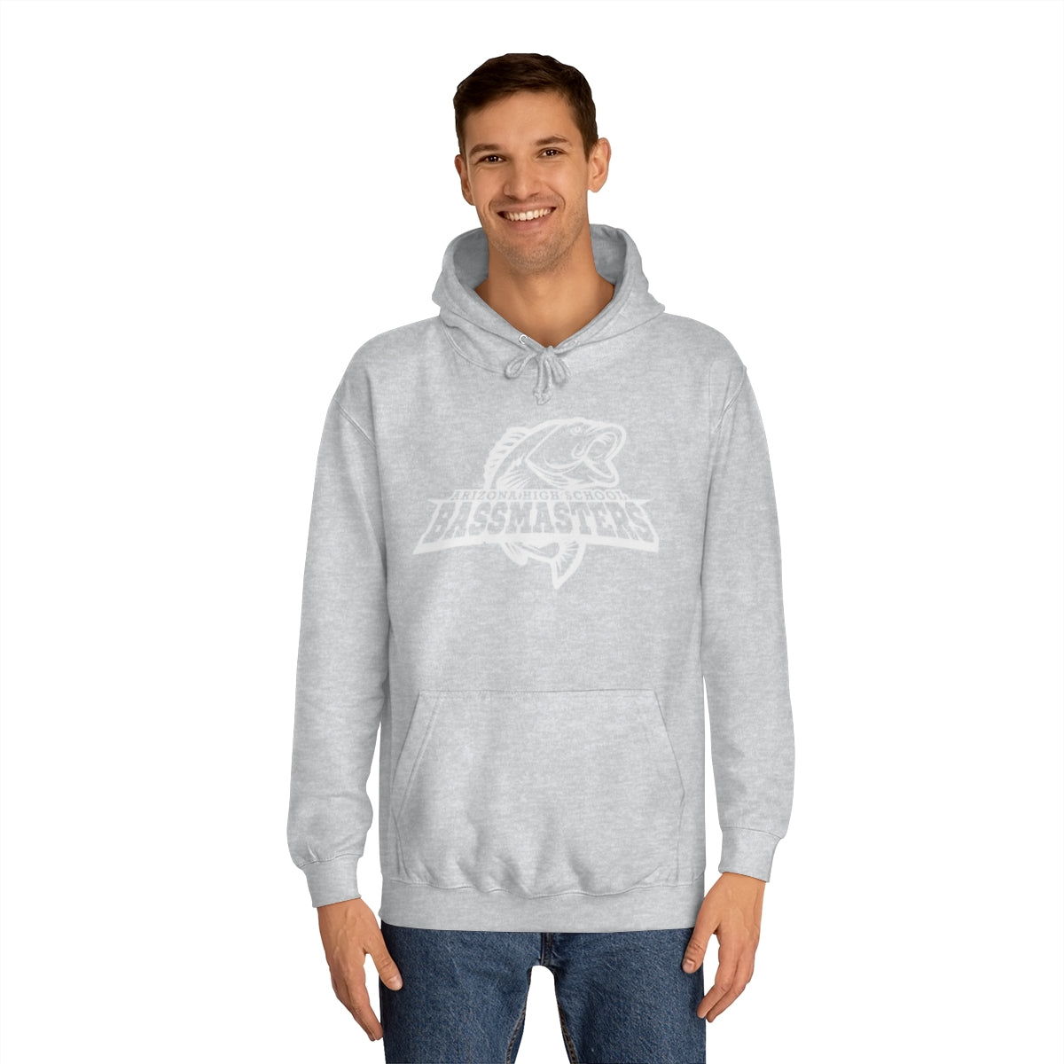 Junior Bassmasters High School Adult Hoodie - White Logo