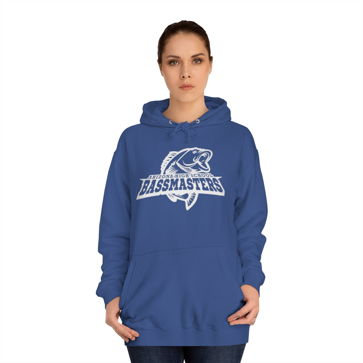 Junior Bassmasters High School Adult Hoodie - White Logo