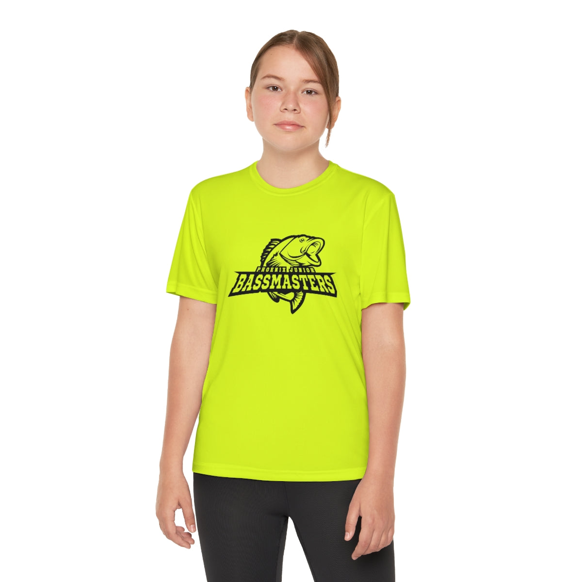 Junior Bassmasters Youth Dry Fit Tee - Black Logo