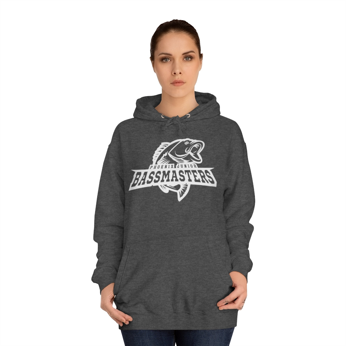 Junior Bassmasters Adult Hoodie - White Logo