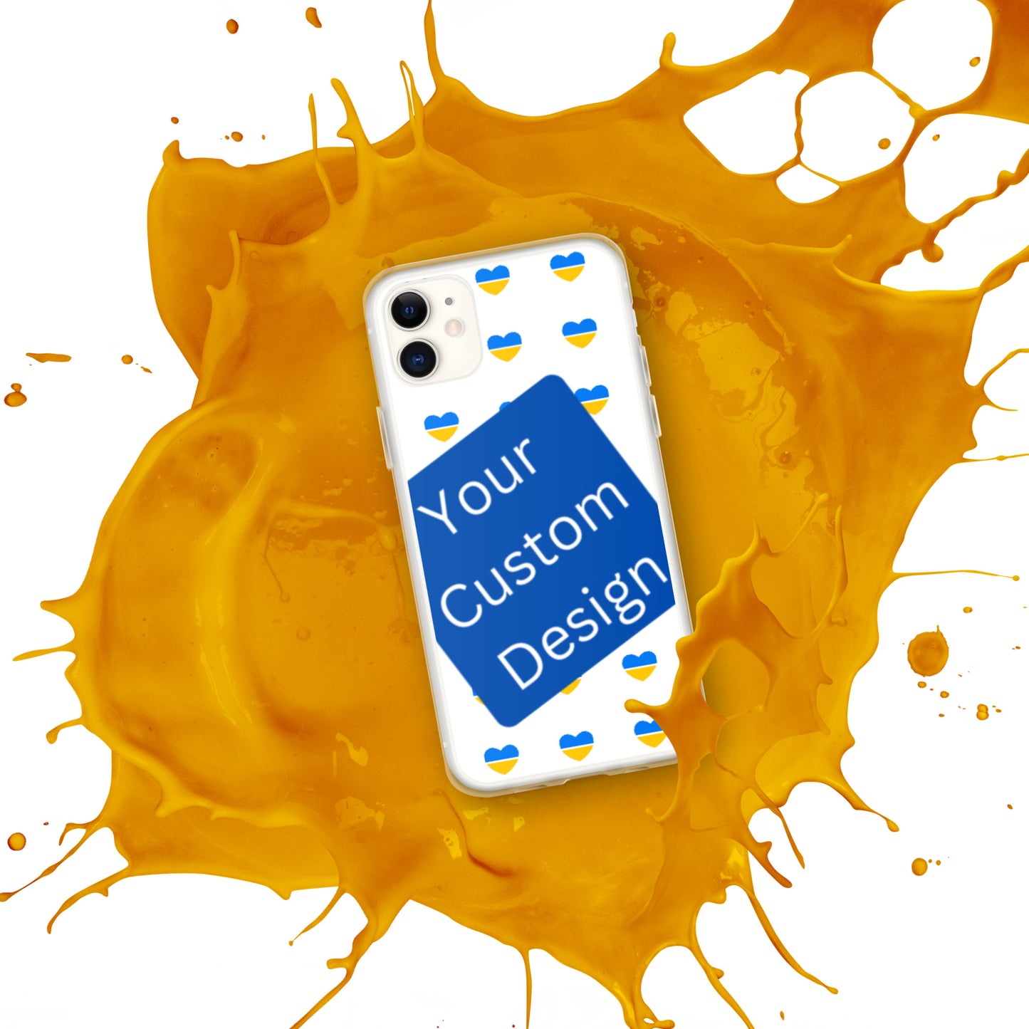 Customizable iPhone Case - Full Back Print / Layered Designs