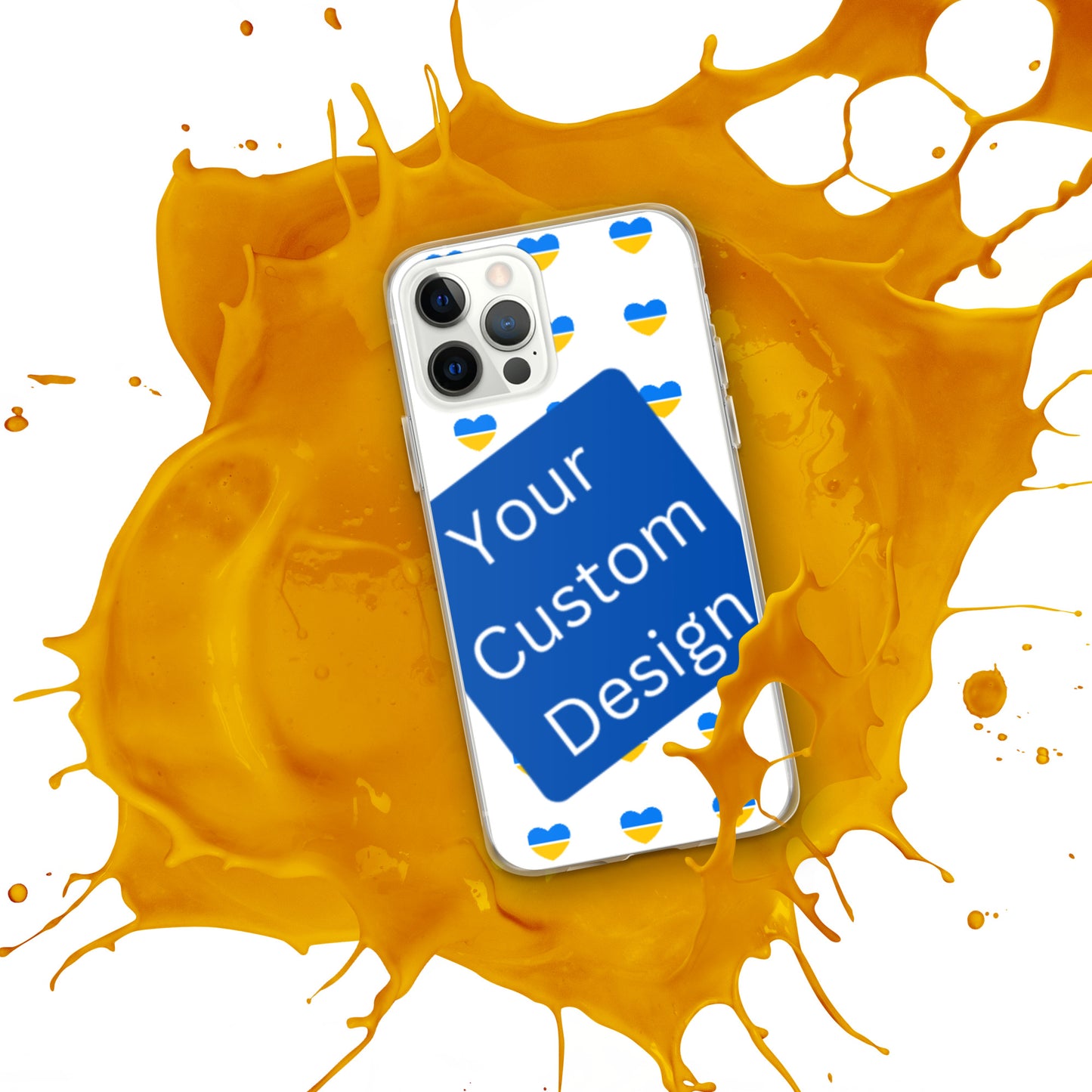 Customizable iPhone Case - Full Back Print / Layered Designs