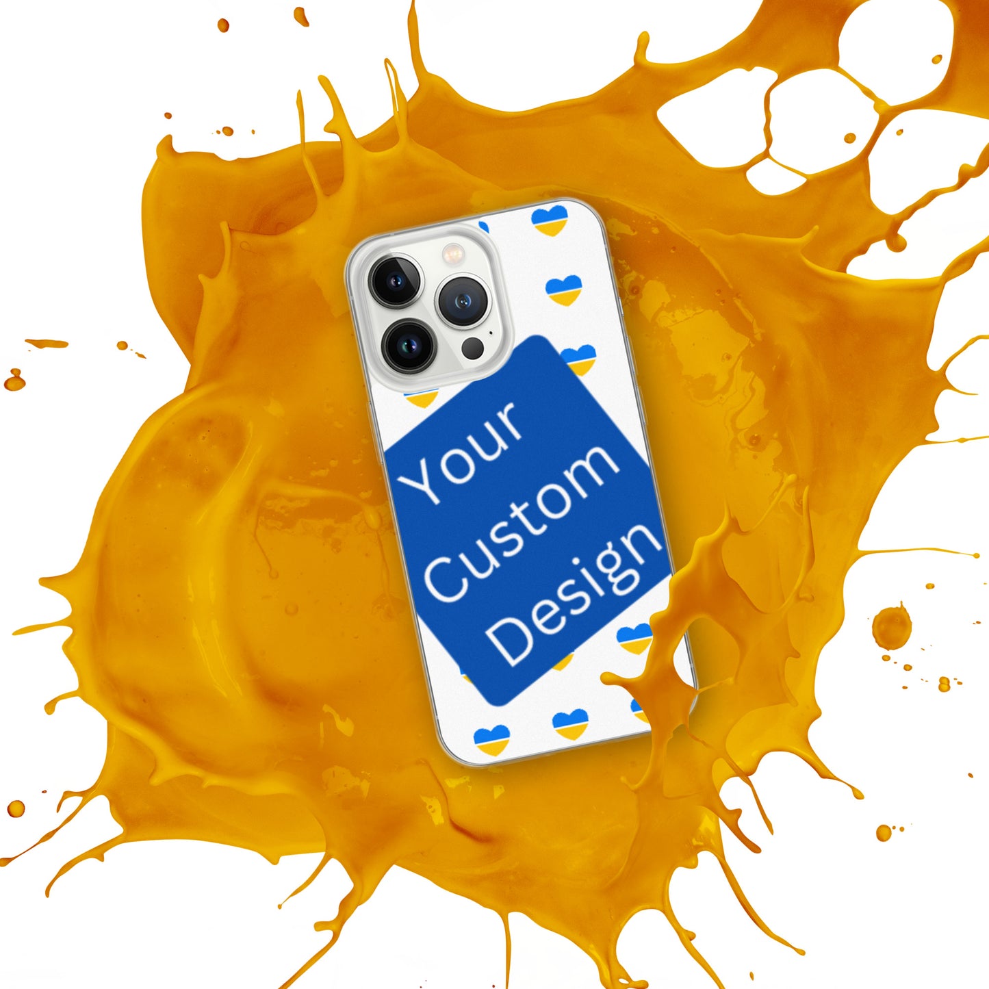 Customizable iPhone Case - Full Back Print / Layered Designs