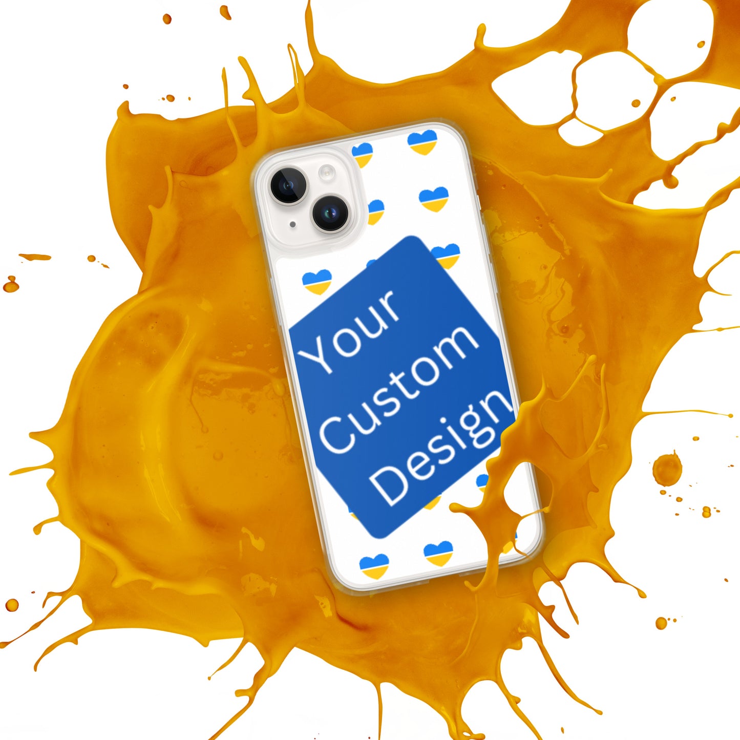 Customizable iPhone Case - Full Back Print / Layered Designs