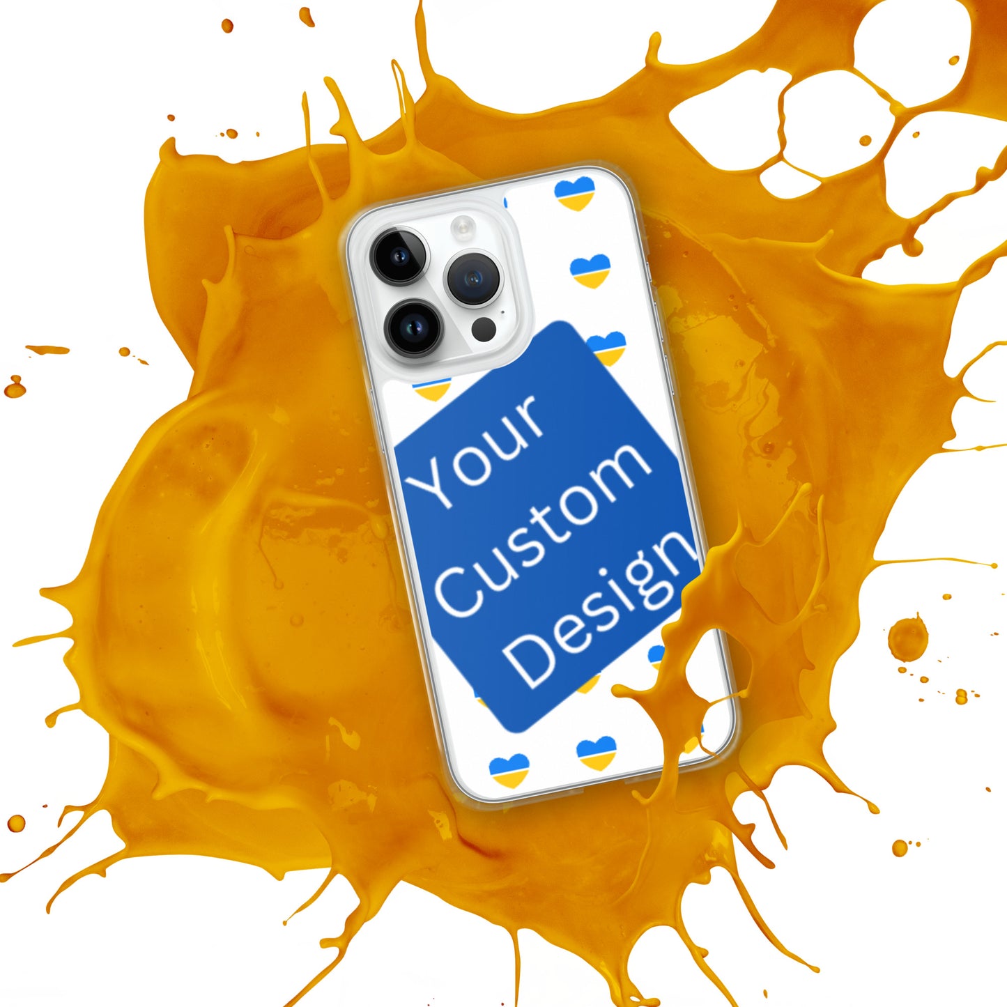 Customizable iPhone Case - Full Back Print / Layered Designs