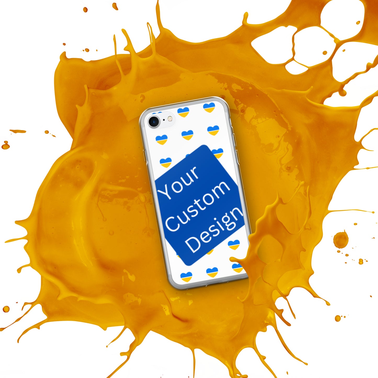 Customizable iPhone Case - Full Back Print / Layered Designs