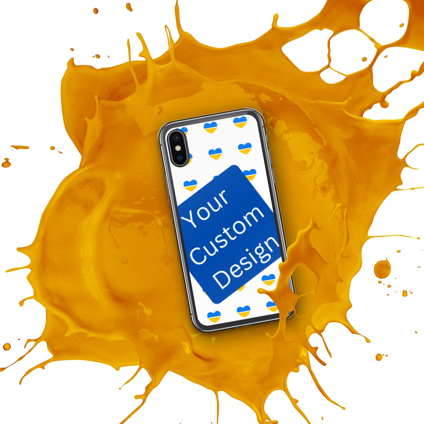 Customizable iPhone Case - Full Back Print / Layered Designs